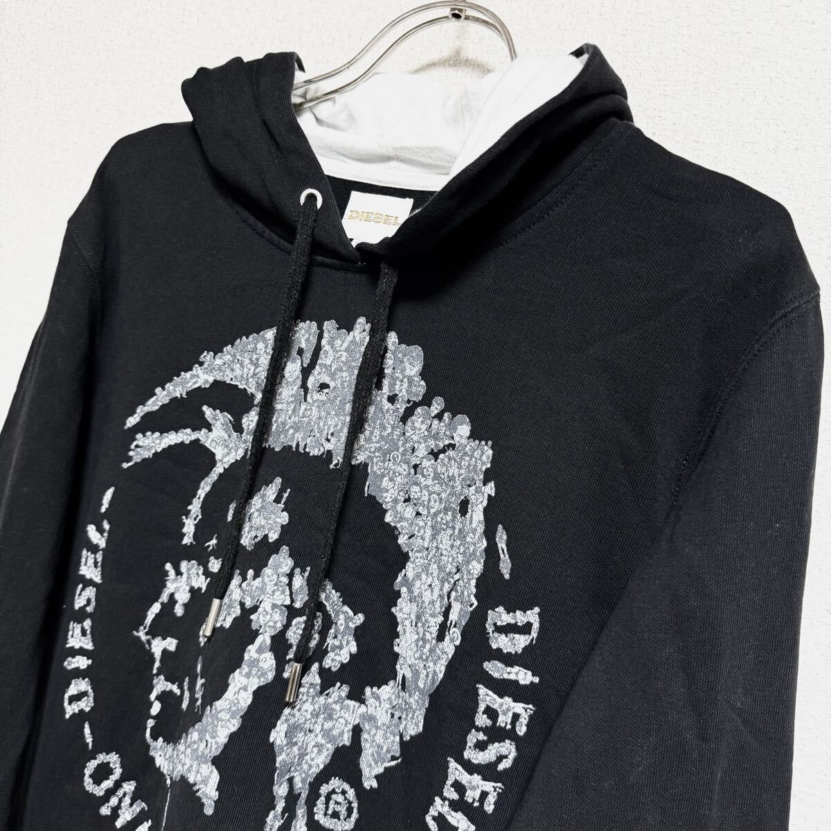 DIESEL дизель тренировочный Parker тянуть over тонкий Parker f-ti черный мужской размер S *DH