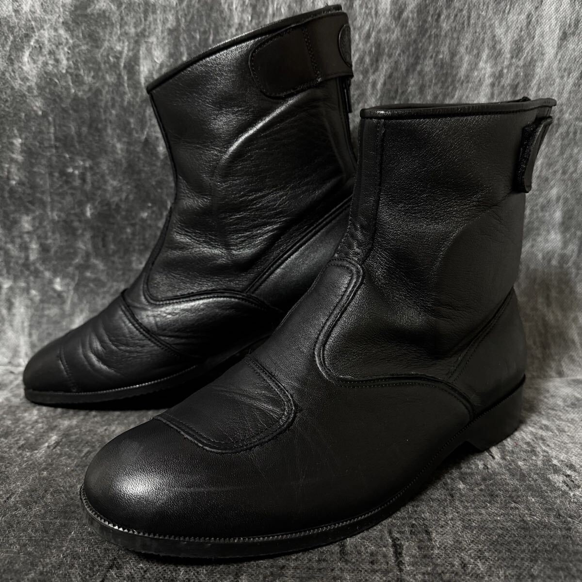 Buggy バギー チャレンジャー ライディングブーツ ショートブーツ レザーブーツ バイク用品 ブラック 26.0cm相当 ＊FD_画像1