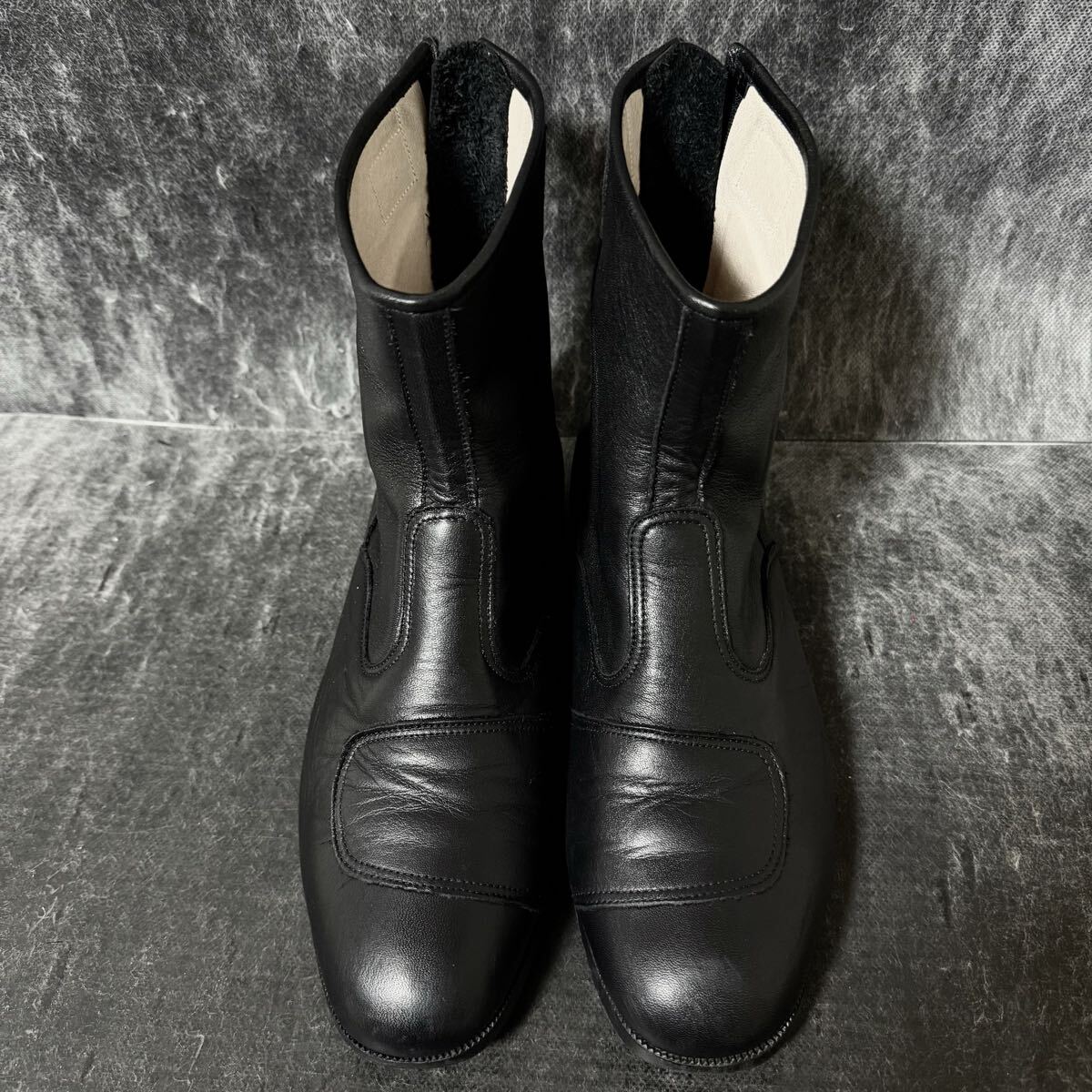 Buggy バギー チャレンジャー ライディングブーツ ショートブーツ レザーブーツ バイク用品 ブラック 26.0cm相当 ＊FD_画像2