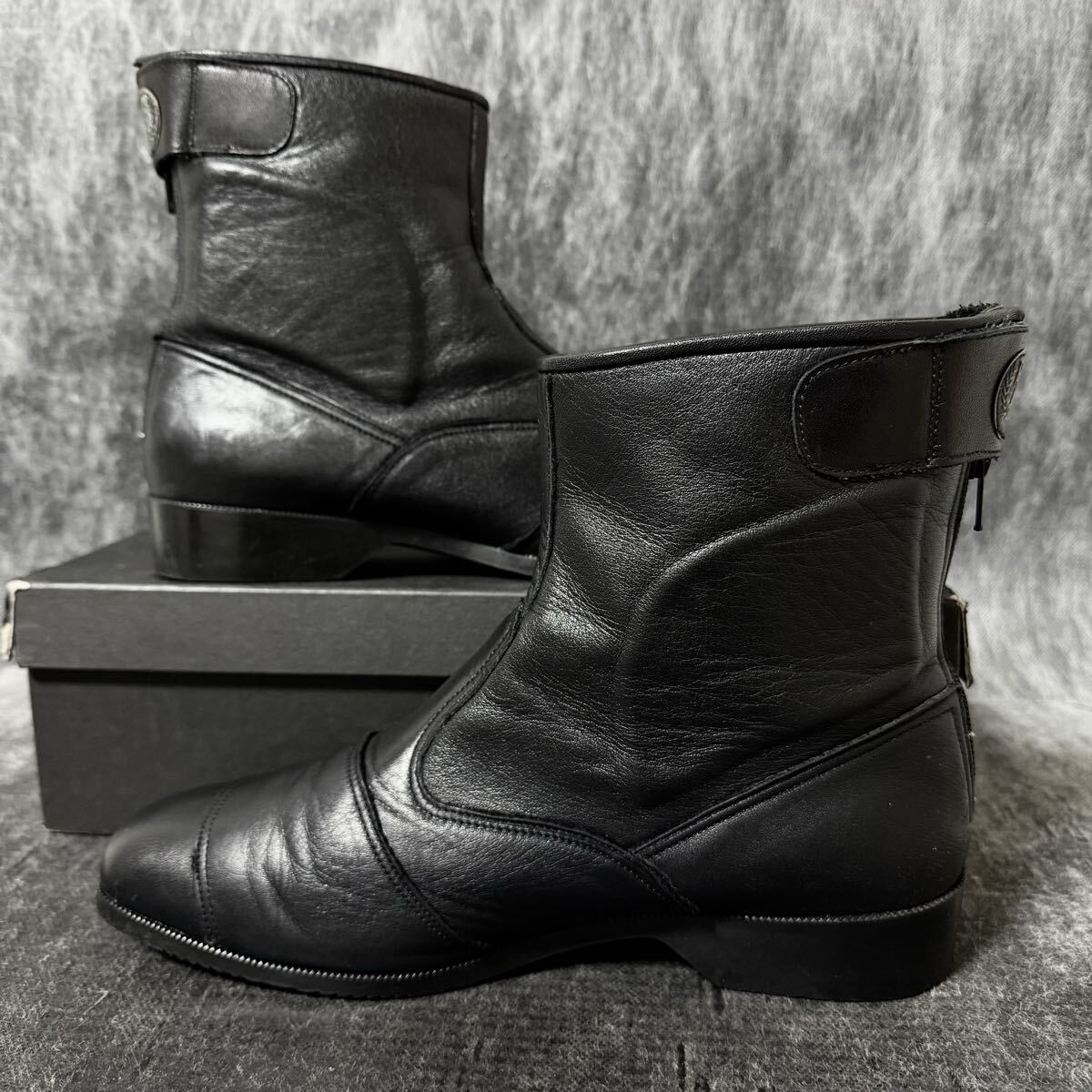 Buggy バギー チャレンジャー ライディングブーツ ショートブーツ レザーブーツ バイク用品 ブラック 26.0cm相当 ＊FD_画像9