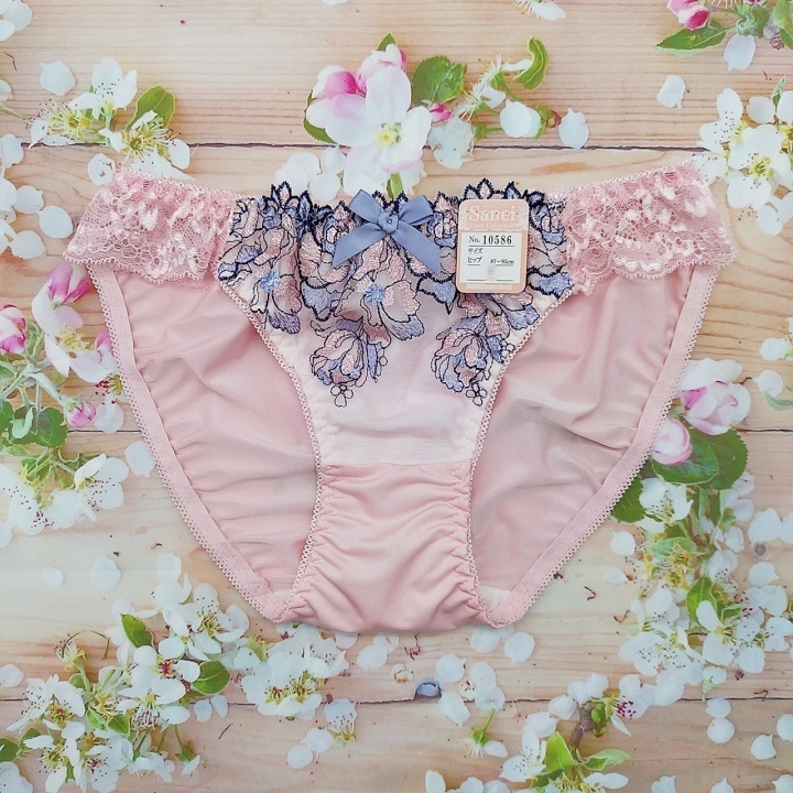 Zf8529◆新品 ブラショーツセット【F85/LL】下着 ランジェリー 脇高 美谷間 美胸 2色ローズ ピンク_画像4