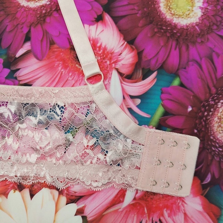 Zf8529◆新品 ブラショーツセット【F85/LL】下着 ランジェリー 脇高 美谷間 美胸 2色ローズ ピンク_画像6