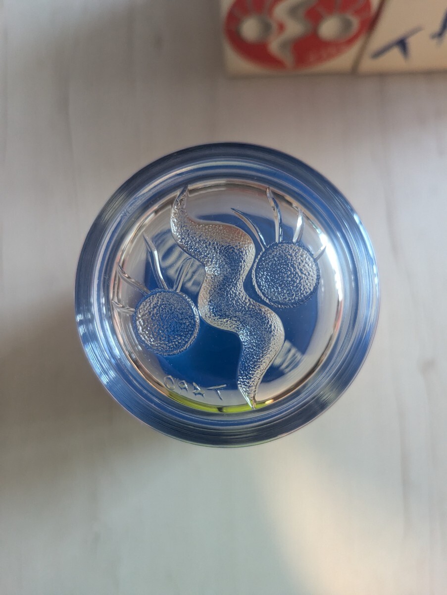 岡本太郎 顔のグラス ロバートブラウン 12個セット/未使用/小箱完備/ポスター 説明書 外箱付き/昭和レトロ 企業物/非売品/希少 完全版 _画像5