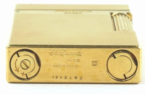 ★1円スタート★稼働品★美品★S.T.Dupont/デュポン★ライン2★ゴールド★フリント ローラー ガスライター★ギャラ 箱付属★Aランク★_画像7