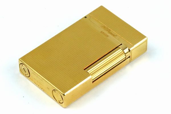 ★1円スタート★稼働品★美品★S.T.Dupont/デュポン★ライン2★ゴールド★フリント ローラー ガスライター★ギャラ 箱付属★Aランク★_画像2