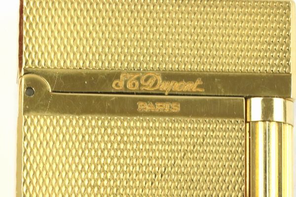 ★1円スタート★稼働品★美品★S.T.Dupont/デュポン★ライン2★ゴールド★フリント ローラー ガスライター★ギャラ 箱付属★Aランク★_画像6