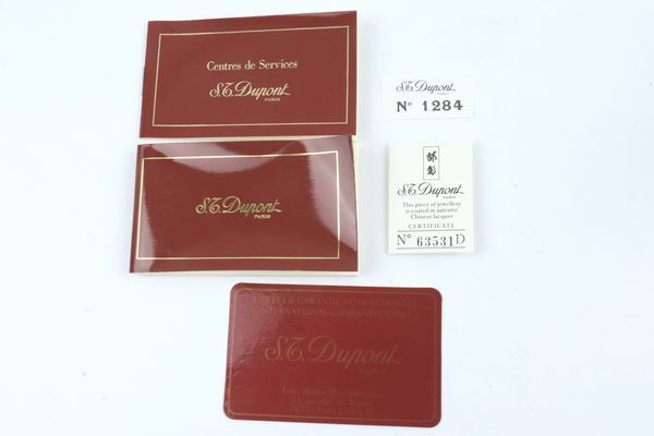 ★1円スタート★稼働品★美品★S.T.Dupont/デュポン★ライン2★ゴールド★フリント ローラー ガスライター★ギャラ 箱付属★Aランク★_画像9