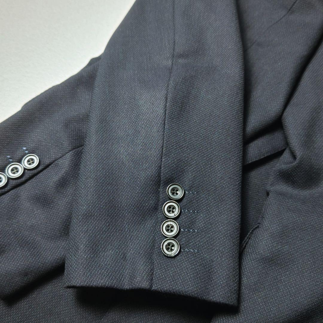 バーバリープローサム カジュアルスーツ セットアップ ダブル 濃紺 モヘア混 バーバリーズ Burberry PRORSUM Burberrys_画像5