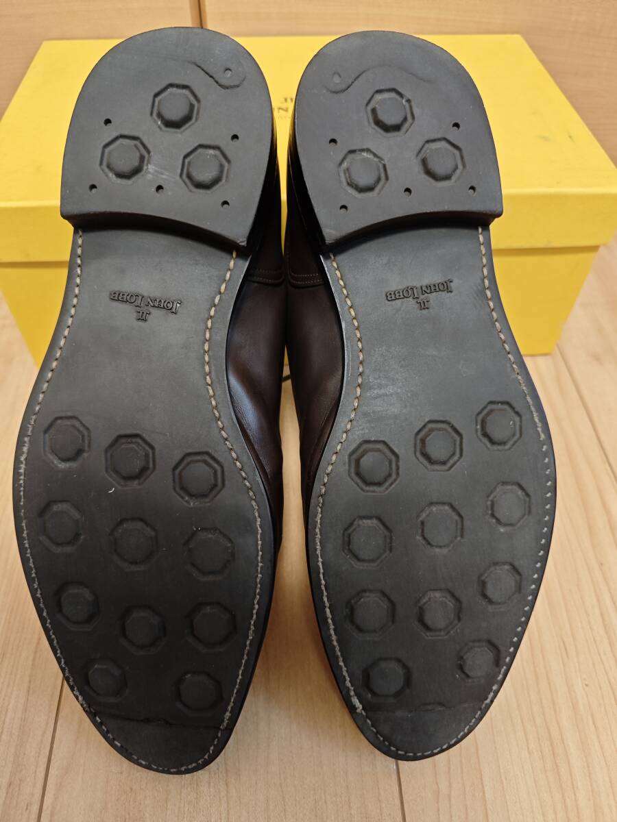 ◆JOHN　LOBB　ジョンロブ　CHAMBORD　シャンボード　8.5E　ダークブラウン　外羽根　Uチップシューズ　/　LOPEZ　WILLIAM　CITY_画像6