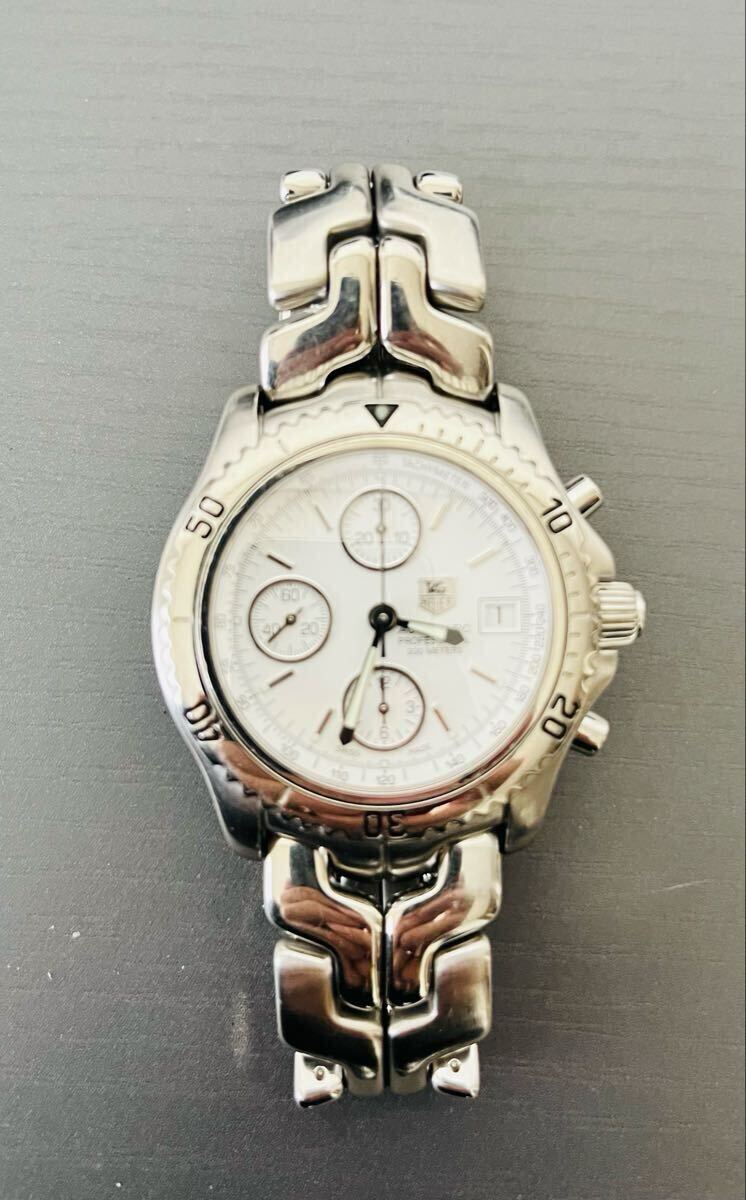 タグホイヤー　LINK CT2112 シルバー 稼働品 腕時計 クロノグラフ メンズ腕時計_画像4