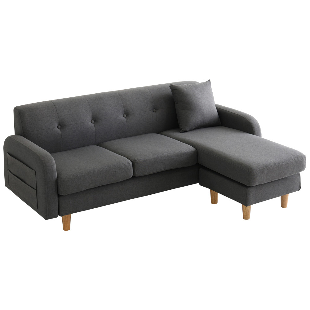 3人掛けカウチソファ【Zecta-ゼクタ-】　ZCT-3P-CG　チャコールグレー_画像1