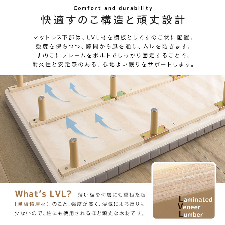 脚付きウレタンロールマットレス【SPINNAM-スピンナム-】 シングルサイズ ERM-03S-WH ホワイト_画像10