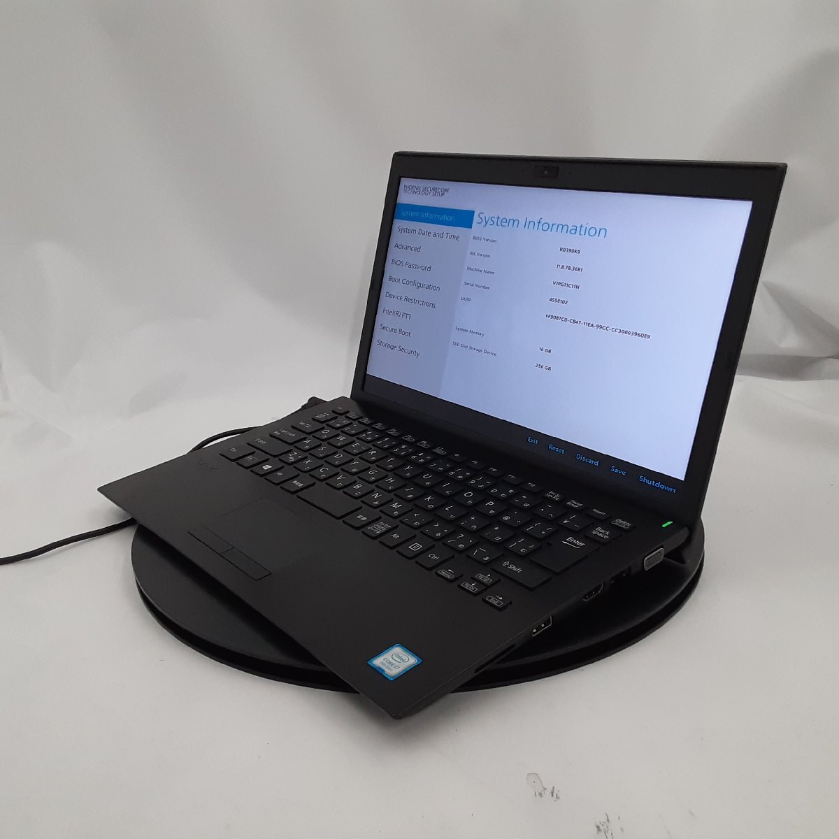 ★ジャンク★VAIO VAIO Pro PG VJPG11C11N [Core i7 8550U 16GB SSD 256GB 13.3インチ] 中古 ノートパソコン_画像1