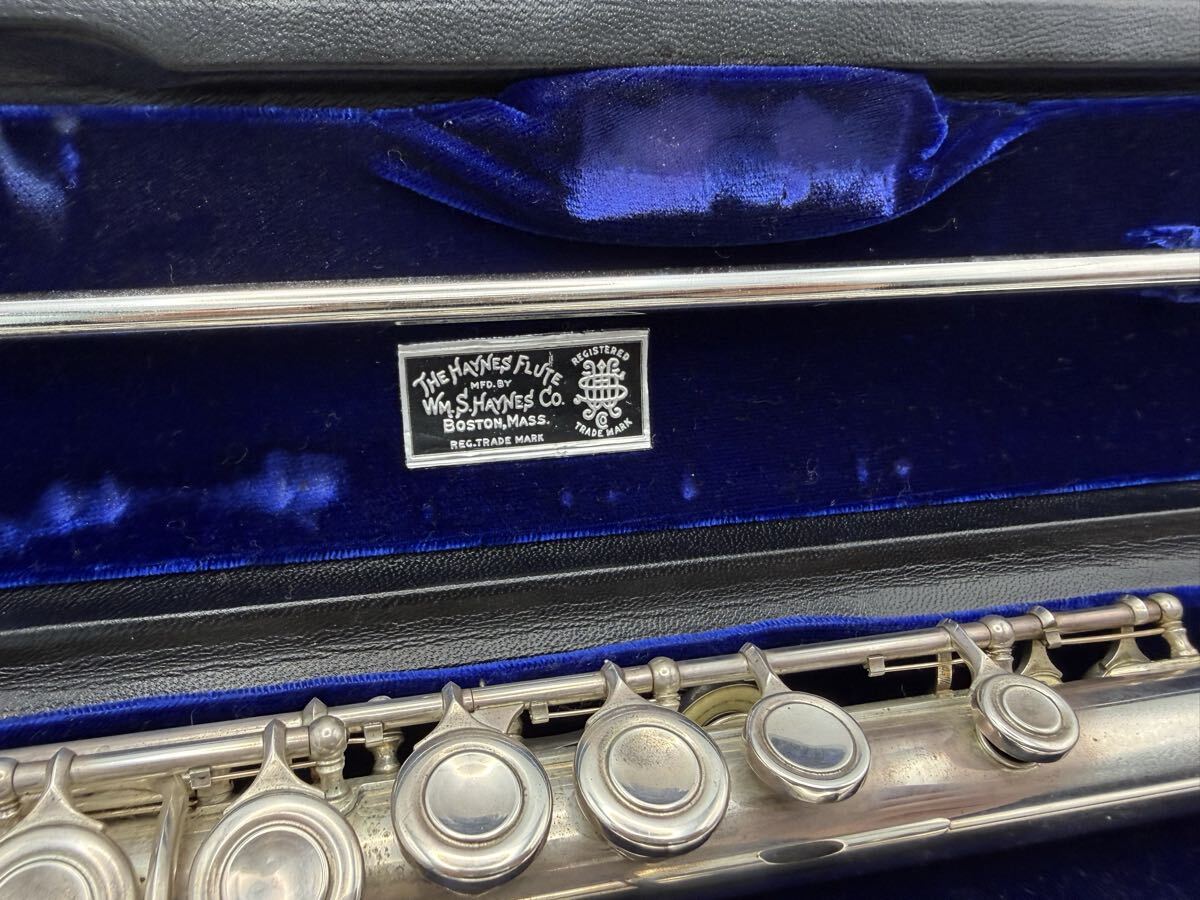 1円希少 WM.S.HAYNES ヘインズ フルート 48979 1988年 専用ケース付き 銀 シルバー フルート_画像4