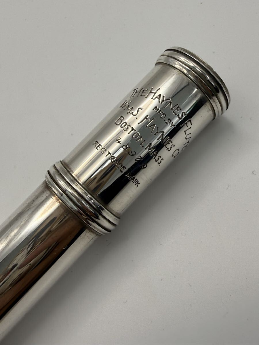 1円希少 WM.S.HAYNES ヘインズ フルート 48979 1988年 専用ケース付き 銀 シルバー フルート_画像8