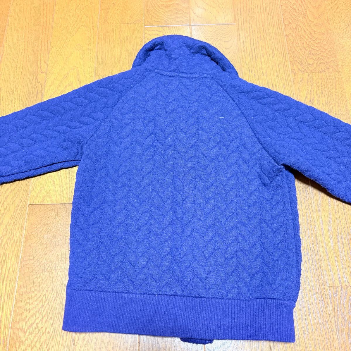 Moujonjon ネイビー キルティングアウター 90 キッズ 男の子 子供服 子ども ブルゾン ジャケット _画像6