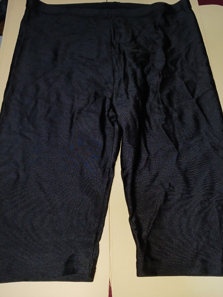 バレーボールスパッツ長め　メーカー不明　 ブラック　 スパッツ　長期保管品_画像1