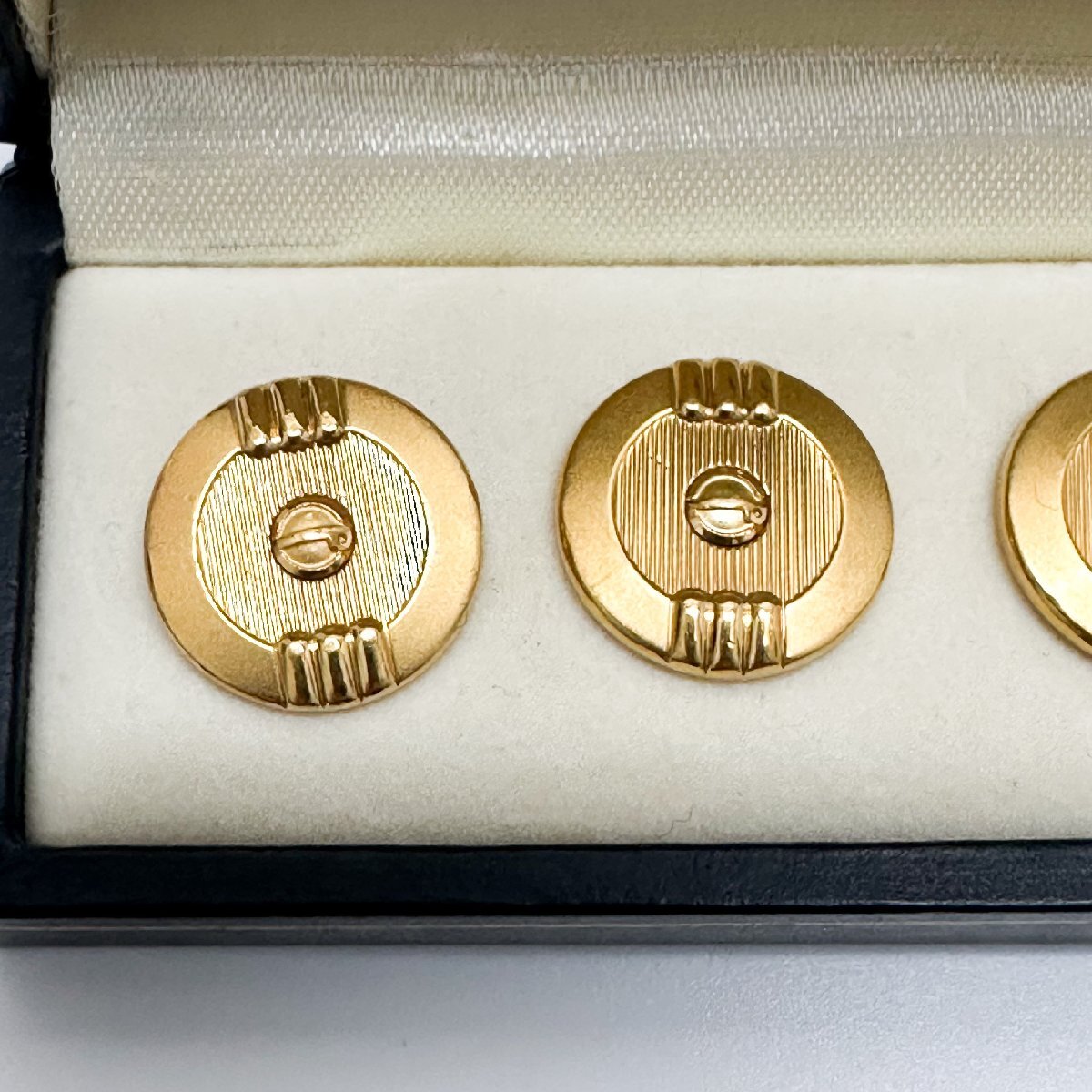 dunhill ダンヒル カフス カフリンクス ゴールド dロゴ ケース付_画像3