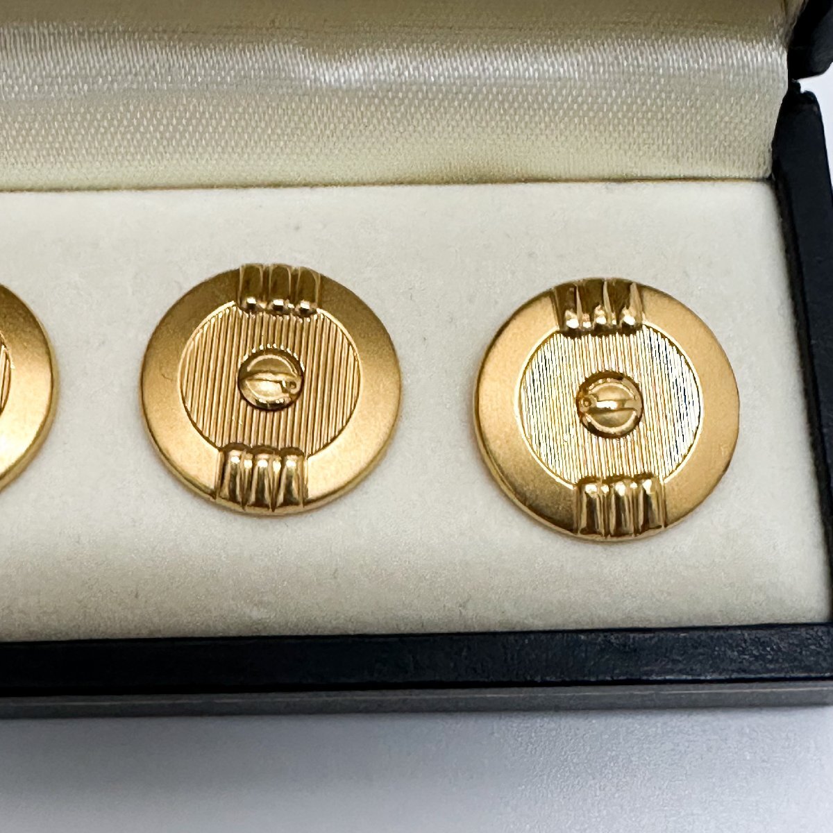 dunhill ダンヒル カフス カフリンクス ゴールド dロゴ ケース付_画像4