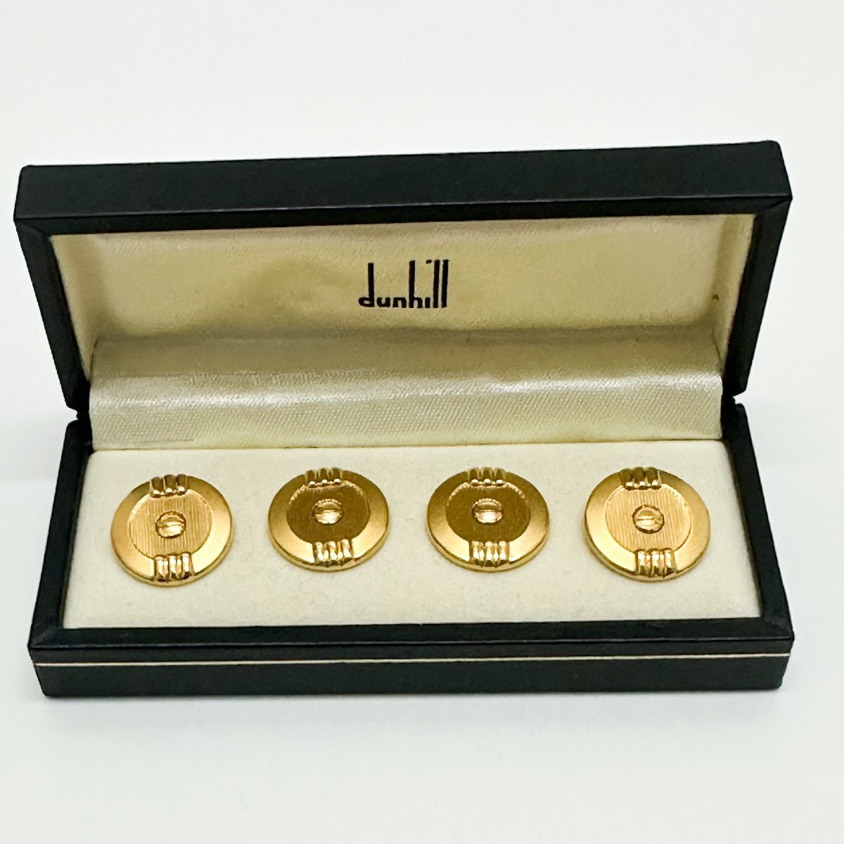 dunhill ダンヒル カフス カフリンクス ゴールド dロゴ ケース付_画像2