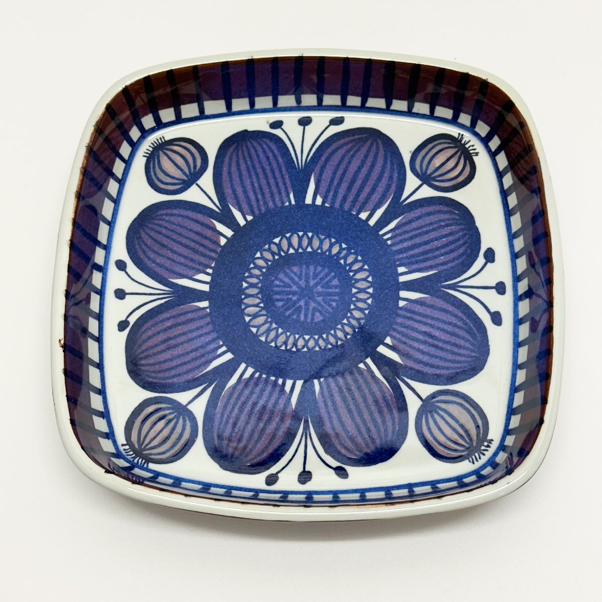 1円~未使用 ロイヤルコペンハーゲン テネラ 角皿 17cm 限定シリアルナンバー 専用箱付_画像2