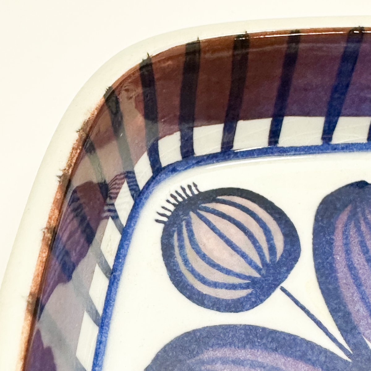 1円~未使用 ロイヤルコペンハーゲン テネラ 角皿 17cm 限定シリアルナンバー 専用箱付_画像7