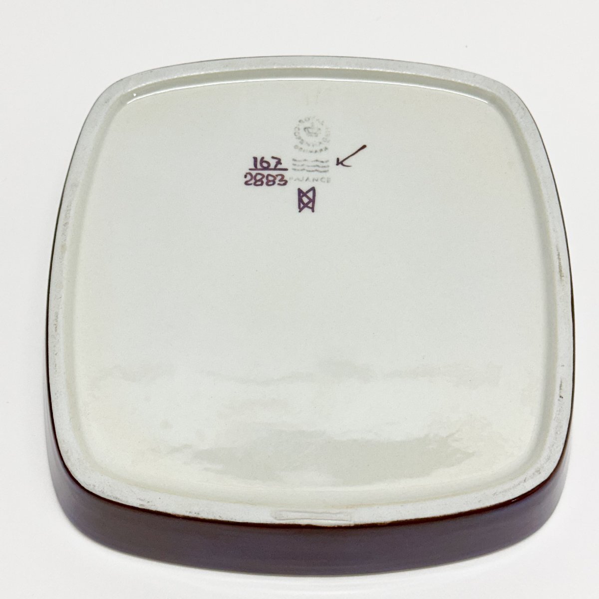 1円~未使用 ロイヤルコペンハーゲン テネラ 角皿 17cm 限定シリアルナンバー 専用箱付_画像8