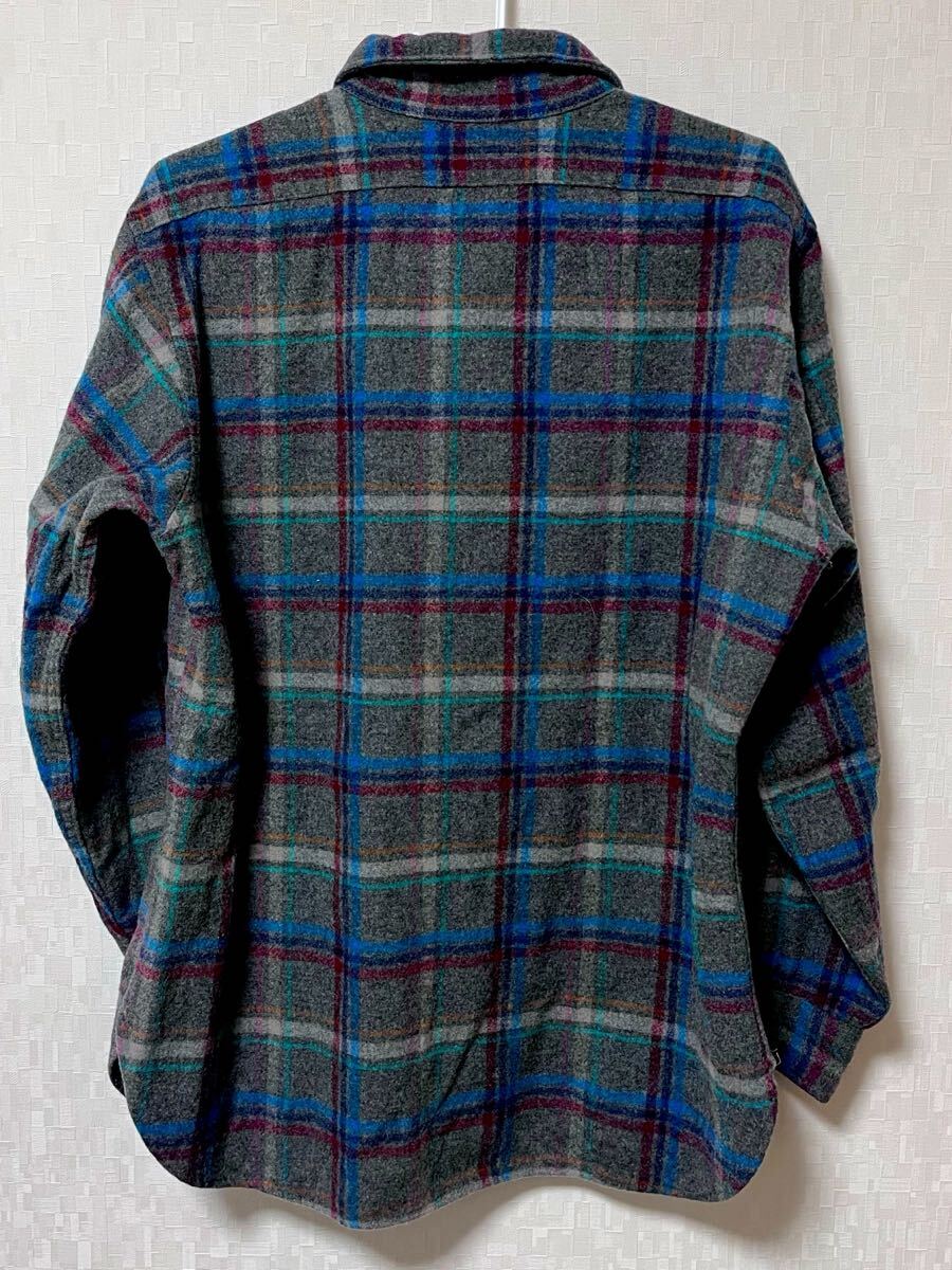 70s PENDLETON ペンドルトン ボードシャツ チェック ビンテージ L ウール_画像2
