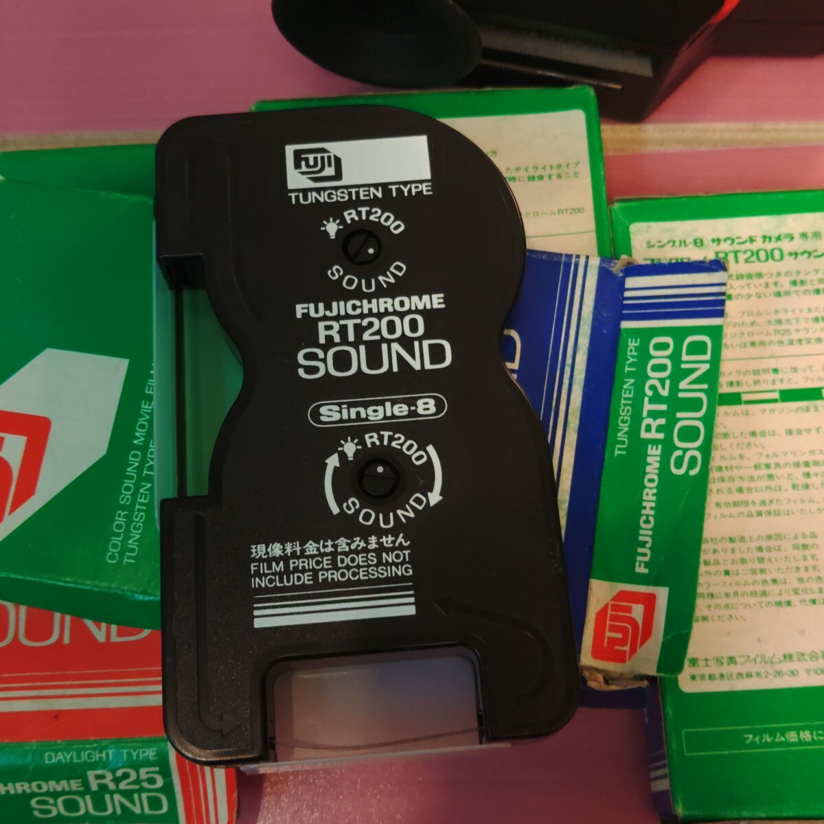 富士写真フイルムのフジカ シングル-8 サウンド ZXM500カメラ及びカートリッジ4点_画像8