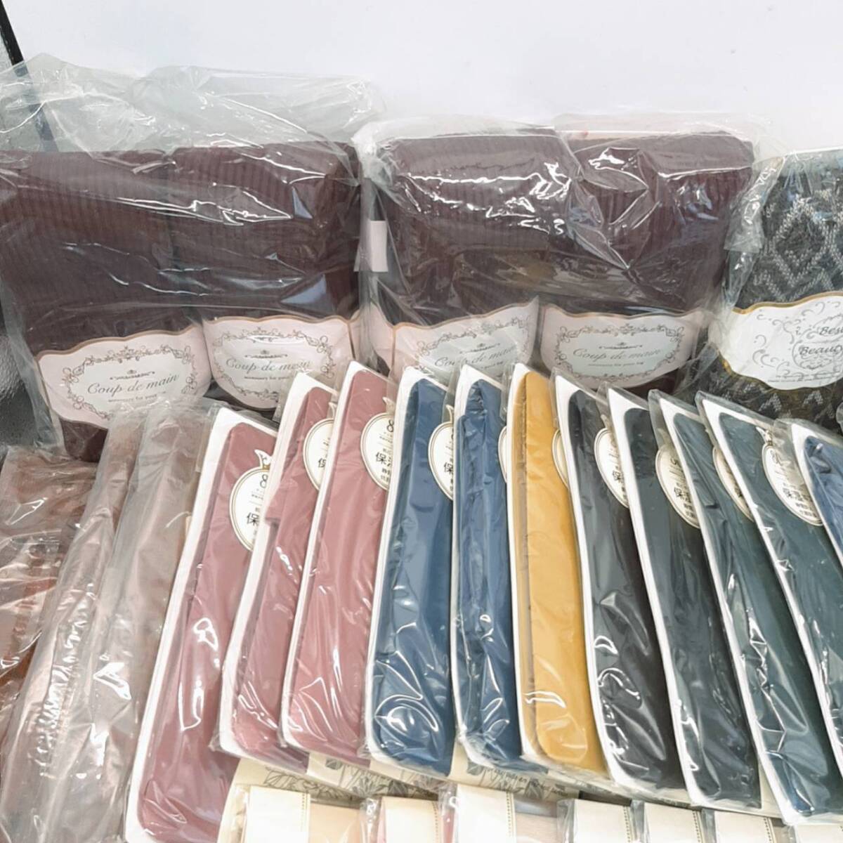 w4[1 иен ~] нераспечатанный трико суммировать много 55 пара цвет трико рисунок трико вязаный нога одежда 