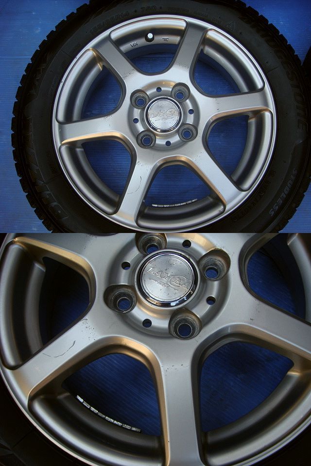 軽用 アルミ&22年製 155/65R14ブリヂストン・ブリザックVRX2 中古4本SET4.5J+45 N-BOX・N-ワゴン/タント・ムーブ/スペーシア_画像4