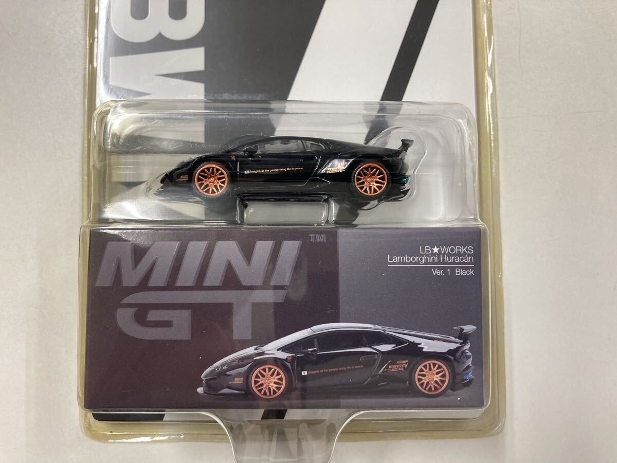 未開封 LB★WORKS Lamborghini Huracan Ver.1 Black 234ランボルギーニ ウラカン ヴァージョン 1 ブラック リバティーウォーク ミニカー_画像2