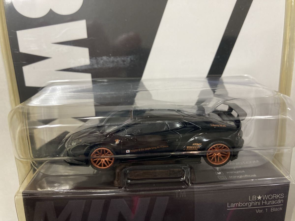 未開封 LB★WORKS Lamborghini Huracan Ver.1 Black 234ランボルギーニ ウラカン ヴァージョン 1 ブラック リバティーウォーク ミニカー_画像3