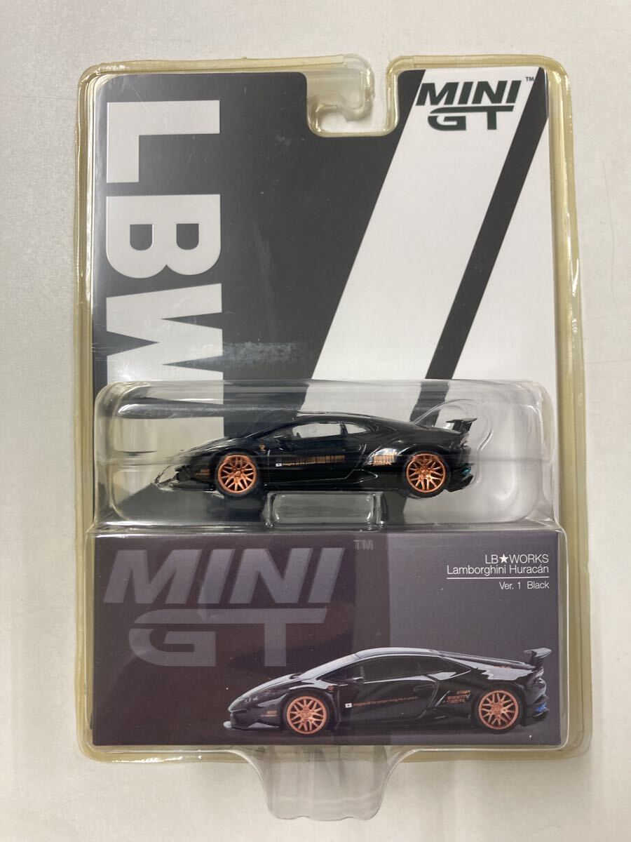 未開封 LB★WORKS Lamborghini Huracan Ver.1 Black 234ランボルギーニ ウラカン ヴァージョン 1 ブラック リバティーウォーク ミニカー_画像1
