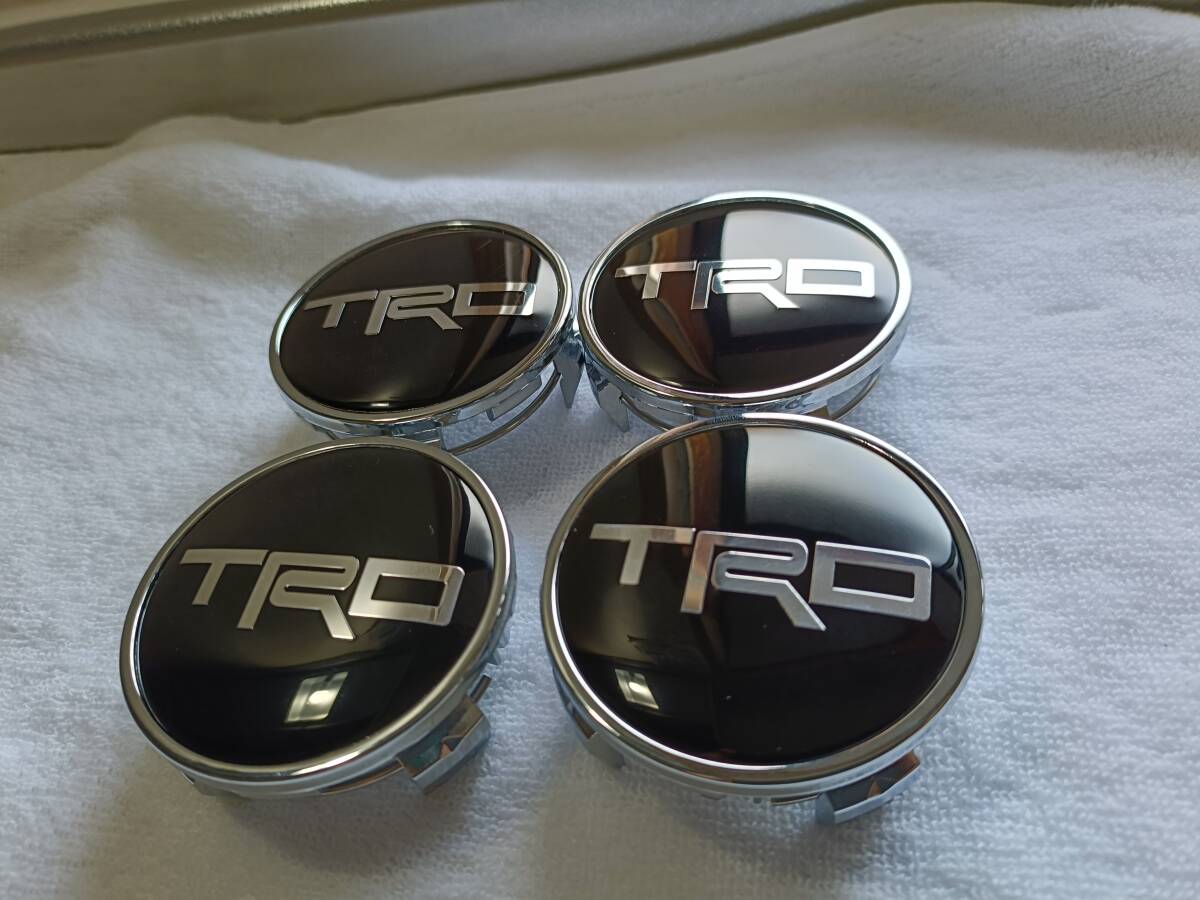 純正アルミにポン付け TRD センターキャップ 未使用 4個セット トヨタ純正アルミホイールに最適!_画像9