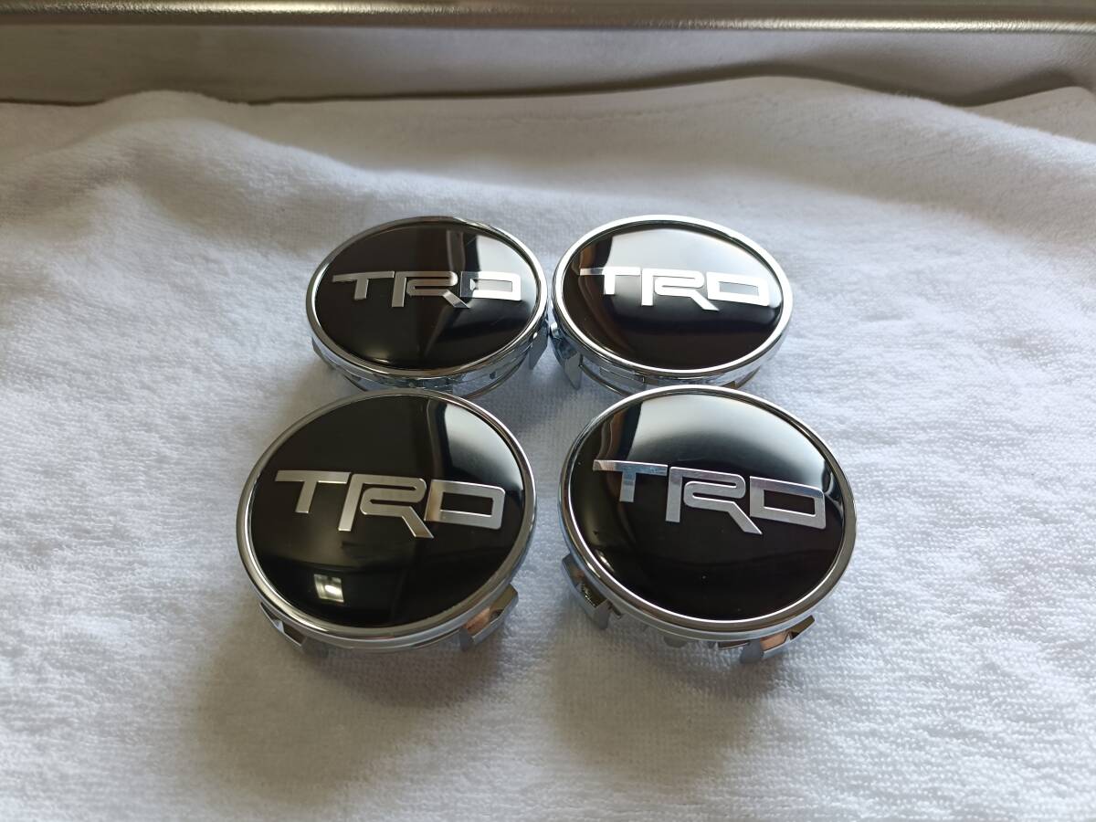 純正アルミにポン付け TRD センターキャップ 未使用 4個セット トヨタ純正アルミホイールに最適!_画像10
