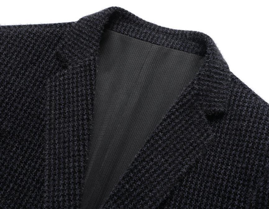 テーラードジャケット　メンズ*新品　カジュアル　千の鳥柄　スーツジャケット　ブレザー　春秋服　ブルゾン【6689】グレー　L_画像4