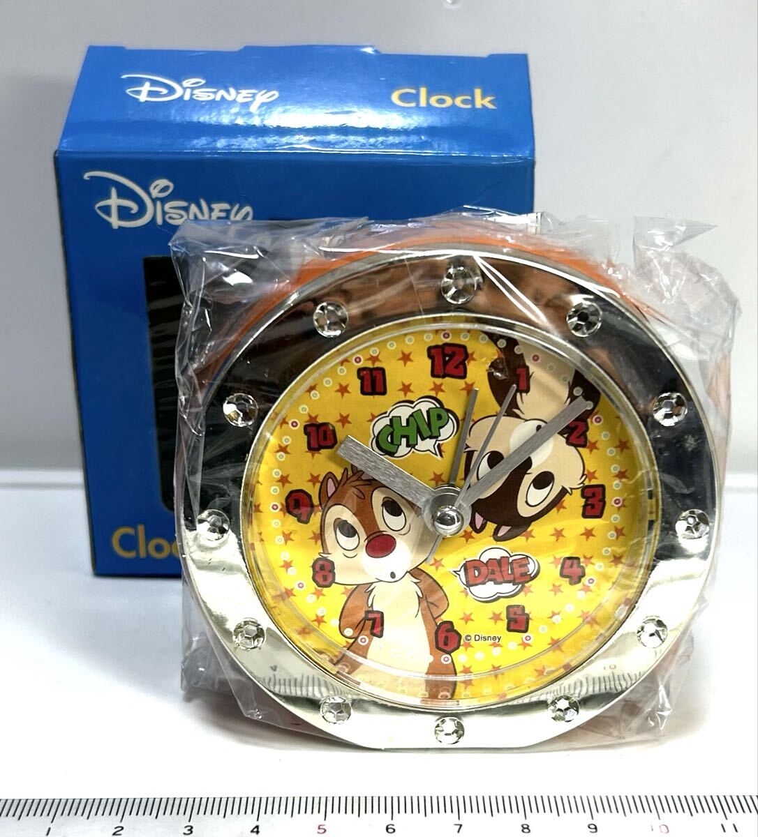 Disney チップとデール チップ＆デール 目覚まし時計 置き時計 未使用品 送料180円_画像1