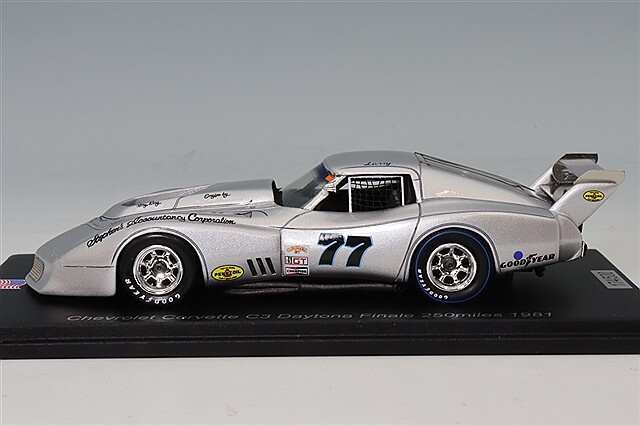 ★New スパーク 1/43 シボレーコルベット Greenwood デイトナフイナーレ250マイルレース #77 US188★_画像1