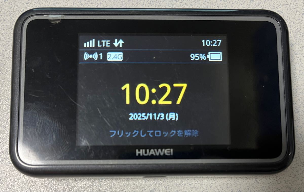 【送料無料】HUAWEI Mobile WiFi E5383s-327 ファーウェイ モバイル Wi-Fi SIMフリー_画像1