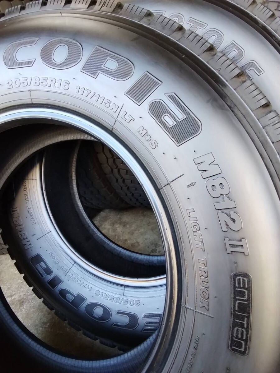 ★良品★ブリヂストン 25年製 トラック用タイヤ 6本セット 205/85R16 BRIDGESTONE ECOPIA Ｍ812 Ⅱ［344］_画像9