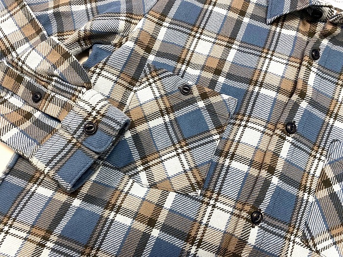 Manual Alphabet（マニュアルアルファベット）HEAVY NEL LOOSE FIT R/C SHIR ヘビーネルシャツ ルーズフィットMA-S-691 CHECKチェック 　 _画像6