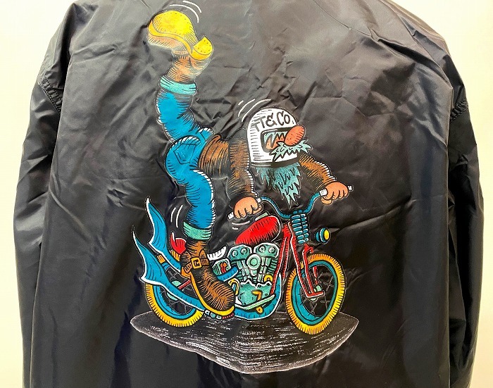 TT&CO. (ティーティーアンドカンンパニー) NYLON COACH JACKET ナイロンコーチジャケット ブルゾン ウィンドブレーカー バイク バイカー L_画像4
