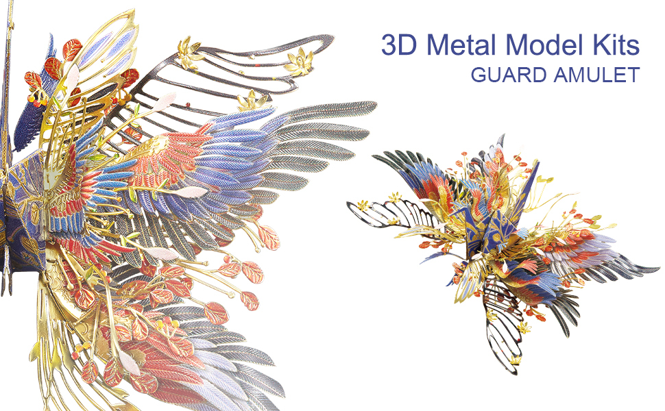 立体メタルパズル 金属モデルキット 紫 千羽鶴_画像8