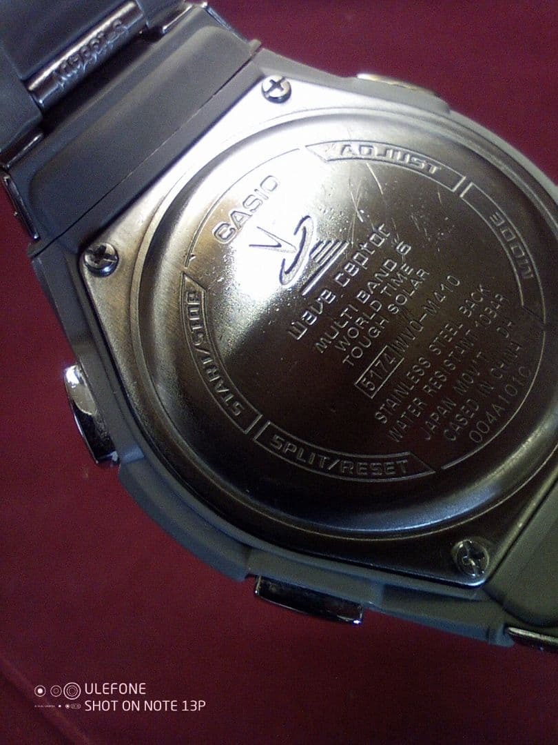 CASIO WVQ-M410DE-2A2JF メタルバンド 電波受信ソーラー充電_画像2