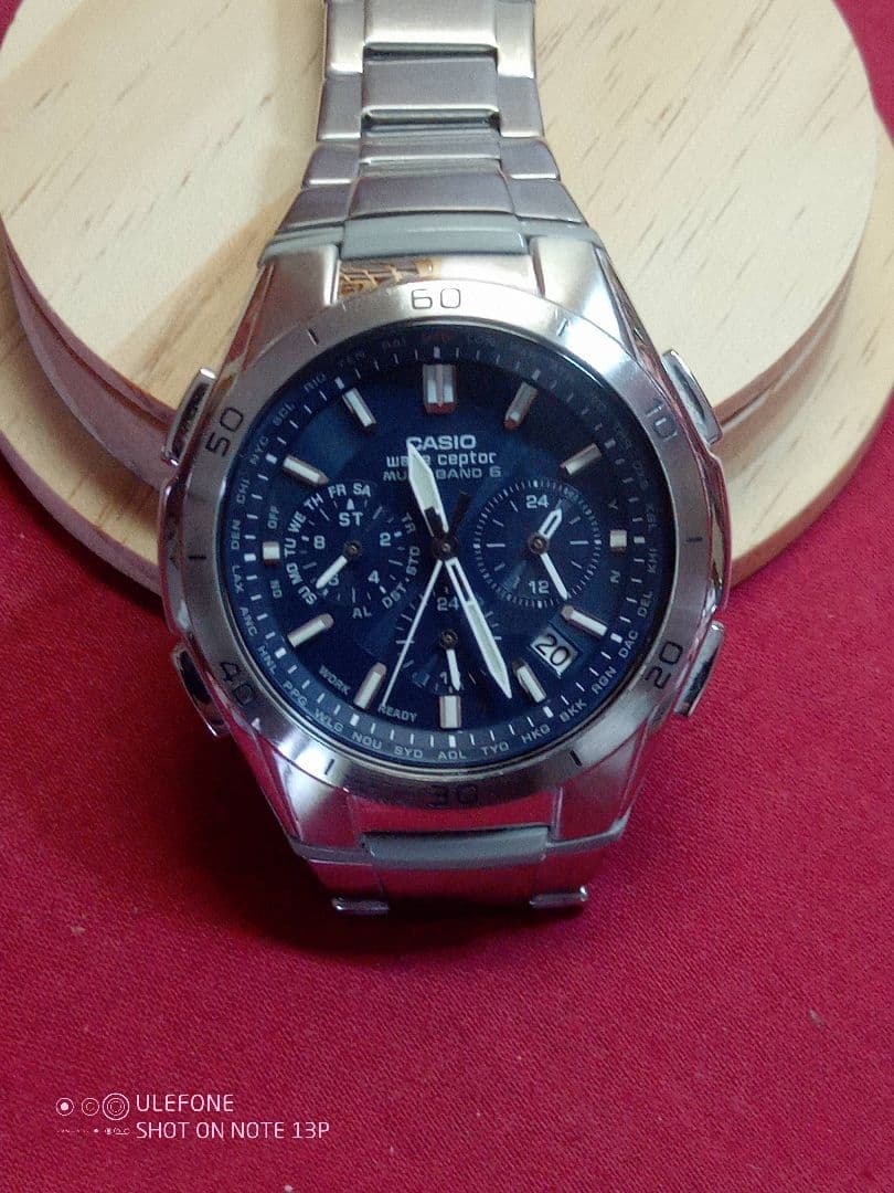 CASIO WVQ-M410DE-2A2JF メタルバンド 電波受信ソーラー充電_画像3