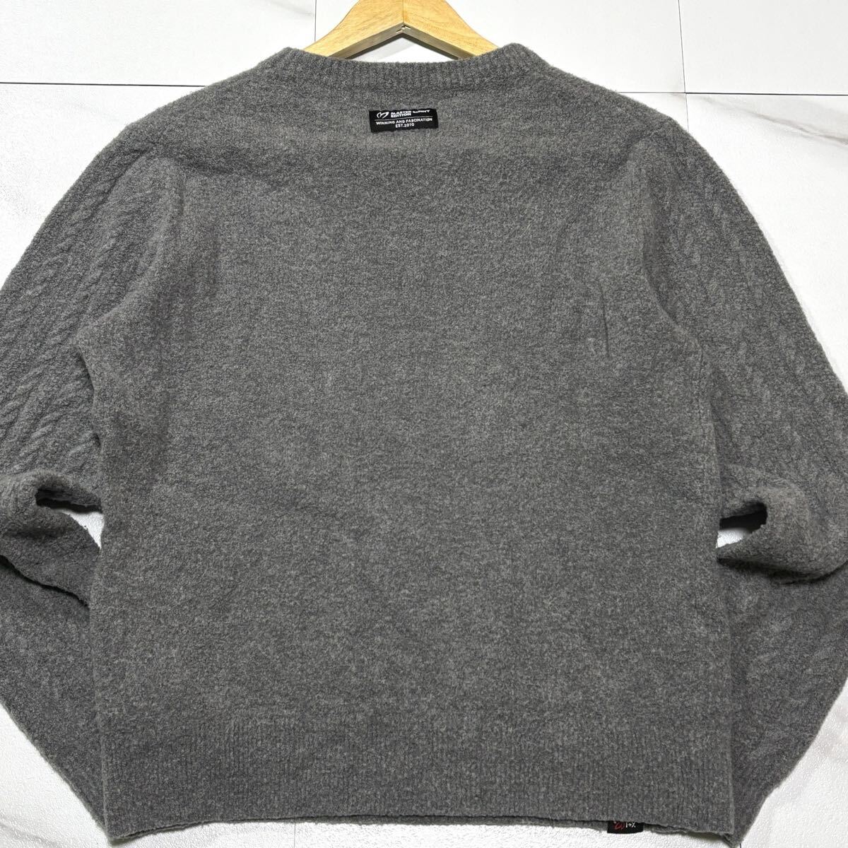 希少/ Lサイズ MASTER BUNNY EDITION マスターバニーエディション ニット セーター ロゴ刺繍 GOLF ゴルフウェア 5サイズ _画像7