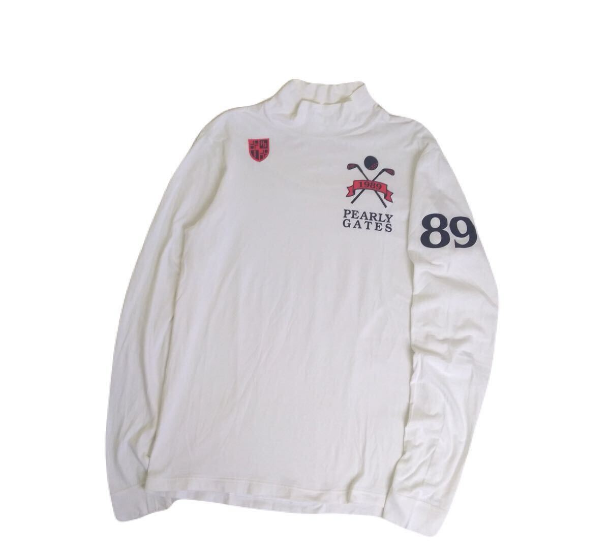 美品 豪華3点 PEARLY GATES 蓄熱保温 ストレッチ モックネック 長袖シャツ インナー メンズ5 パーリーゲイツ ゴルフウェア 日本製 2511180_画像4