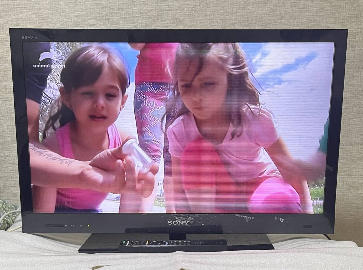 訳ありジャンク SONY 3Dテレビ KDL-32EX720 リモコン付き_画像1