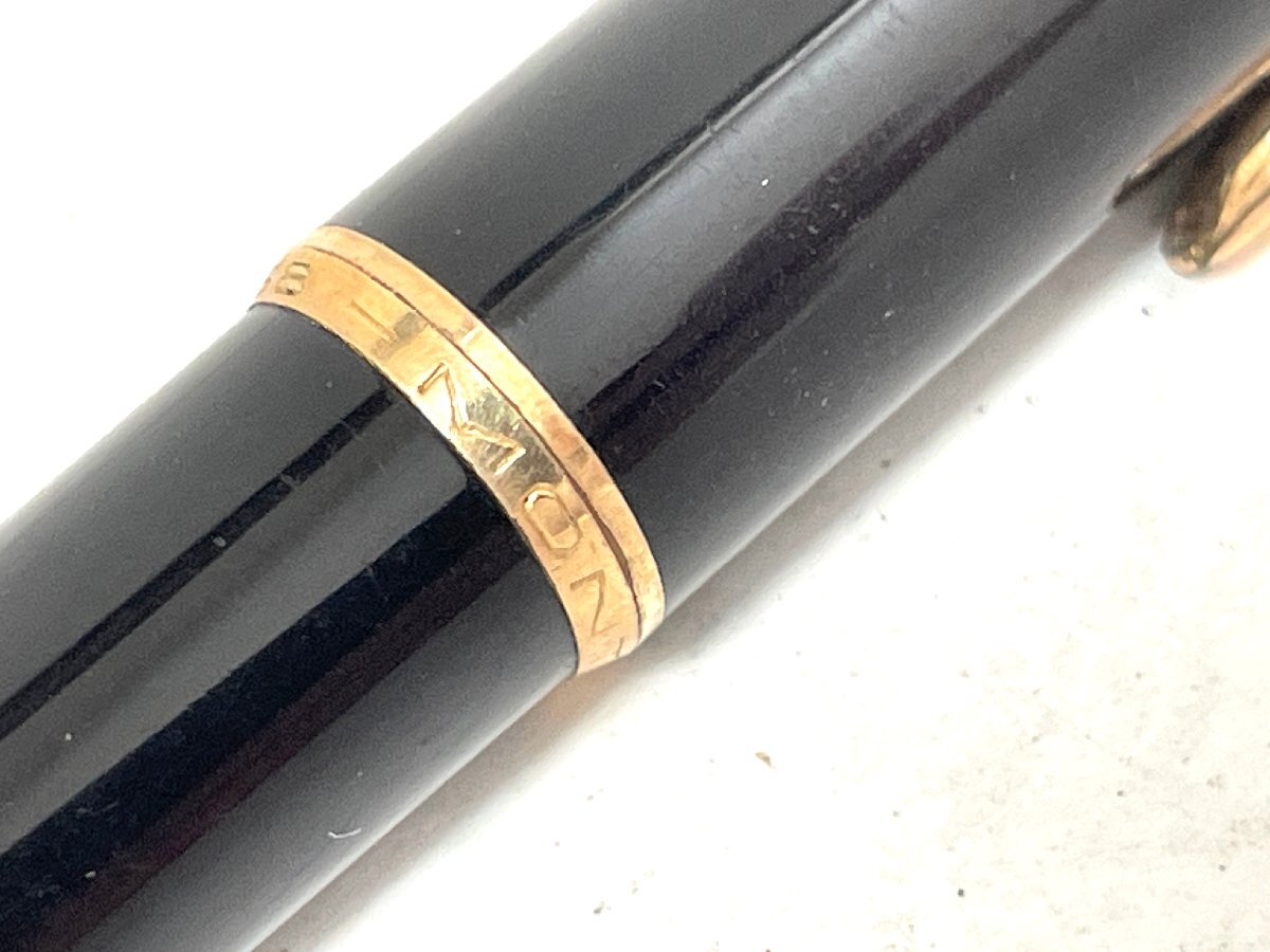 【中古】MONTBLANC　モンブラン　ボールペン　No.38 レバー式　ゴールド　ブラック_画像2